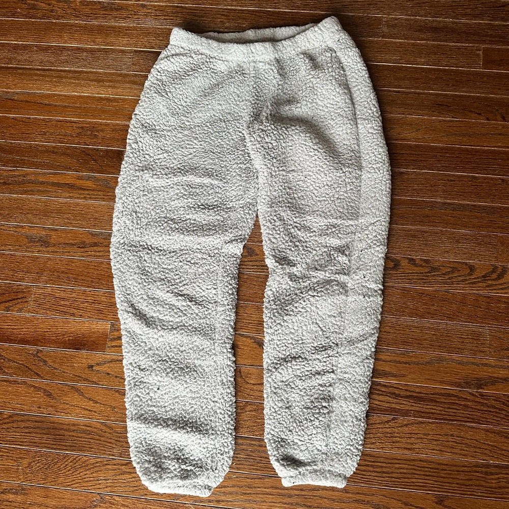 Classic Women's Sherpa Pajama Pants - Light Gray